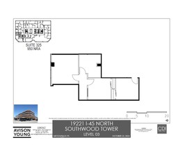 19221 Interstate 45 S, Shenandoah, TX à louer Plan d’étage– Image 1 sur 1