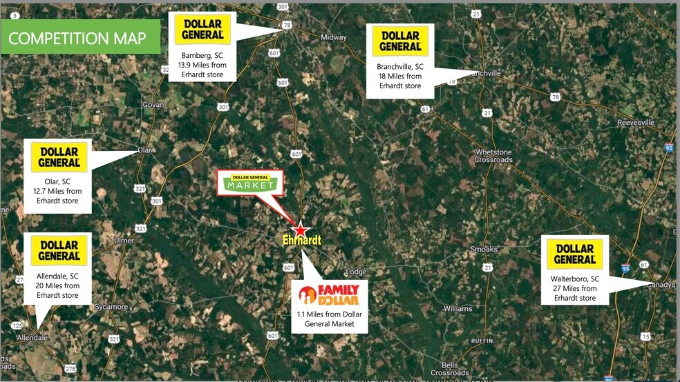Broxton Bridge Rd, Ehrhardt, SC à vendre - Photo de l’immeuble – Image 2 sur 4