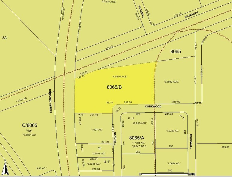 10203 Corkwood Rd, Dallas, TX à louer - Plan cadastral – Image 3 sur 8