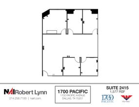 1700 Pacific Ave, Dallas, TX à louer Plan d’étage– Image 1 sur 1