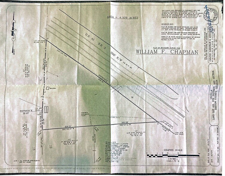 1771 Joe Frank Harris Pky SE, Cartersville, GA à vendre - Plan cadastral – Image 2 sur 2