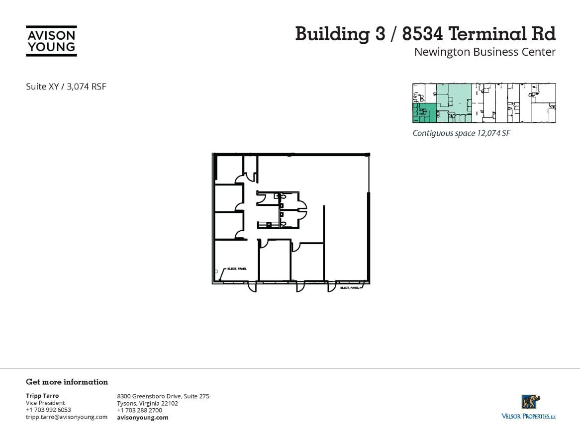 8536 Terminal Rd, Lorton, VA à louer Plan d’étage– Image 1 sur 1