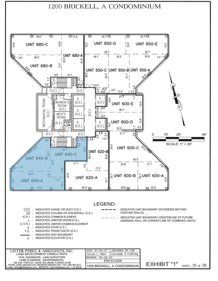 1200 Brickell Ave, Miami, FL 33131 - Lot 640 -  - Plan d’étage - Image 1 of 32