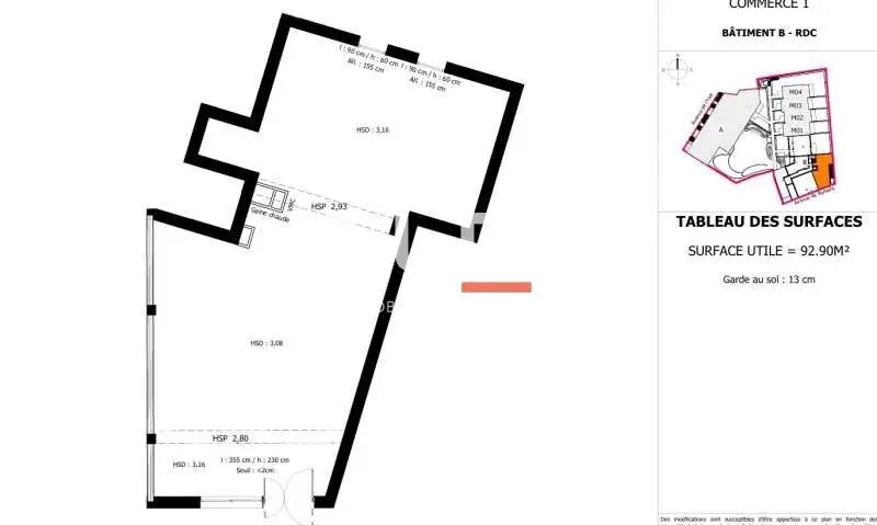 Local commercial dans Valence à vendre - Plan d’étage – Image 3 sur 4
