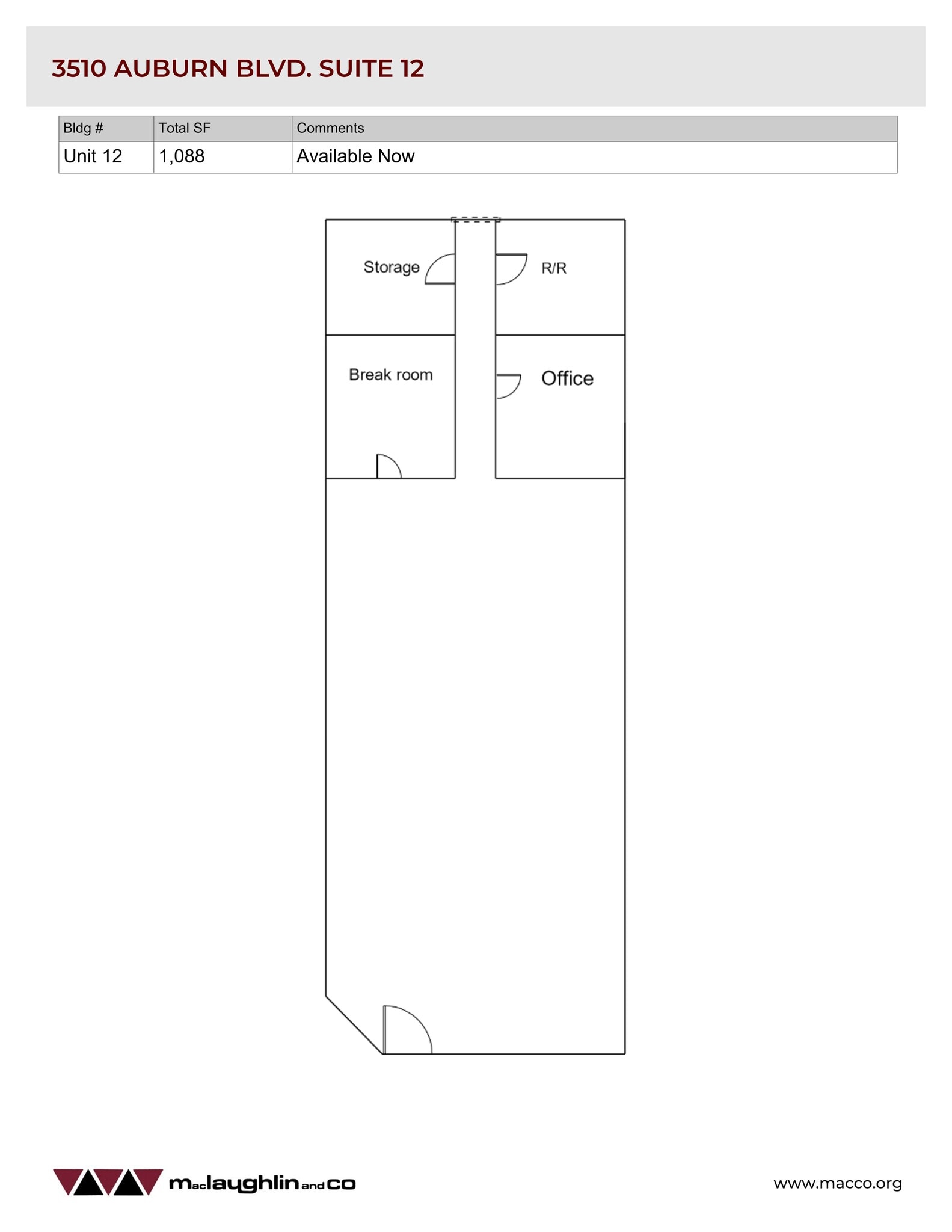 3510 Auburn Blvd, Sacramento, CA à louer Plan de site– Image 1 sur 1