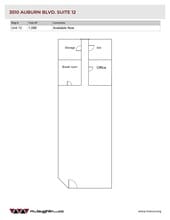 3510 Auburn Blvd, Sacramento, CA à louer Plan de site– Image 1 sur 1