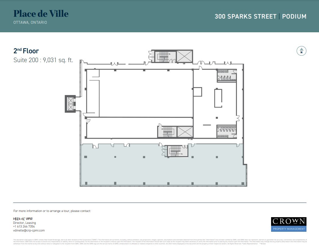 300 Sparks St, Ottawa, ON à louer Plan d’étage– Image 1 sur 1