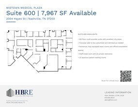 2004 Hayes St, Nashville, TN à louer Plan de site– Image 1 sur 1