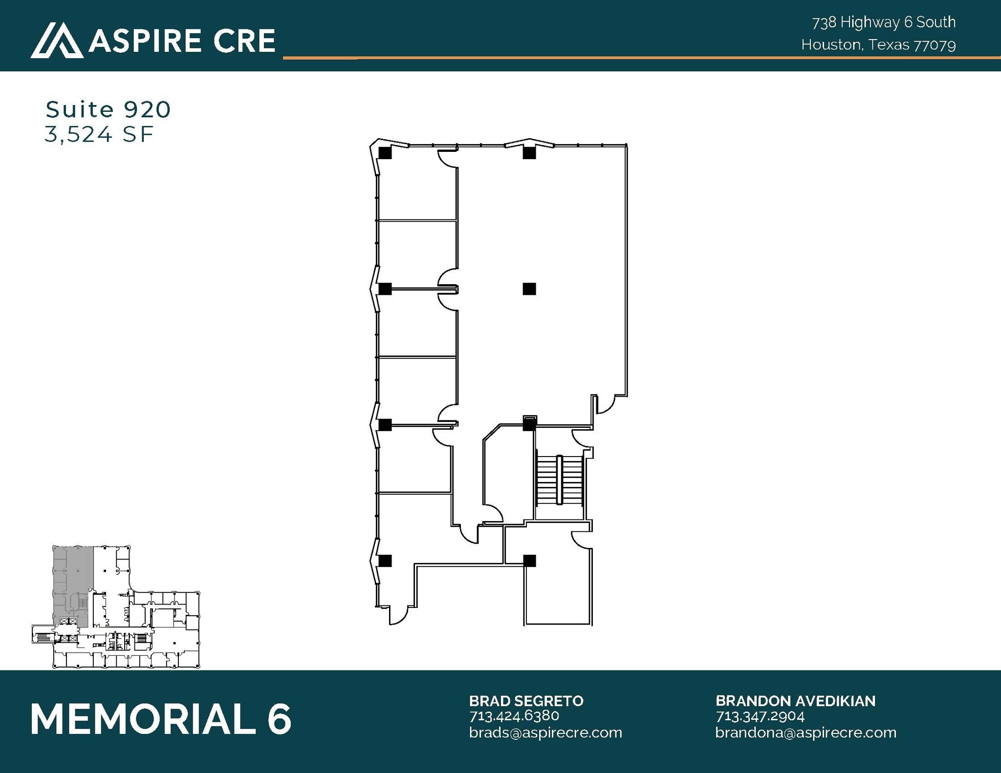 738 Highway 6 S, Houston, TX à louer Plan d’étage– Image 1 sur 1