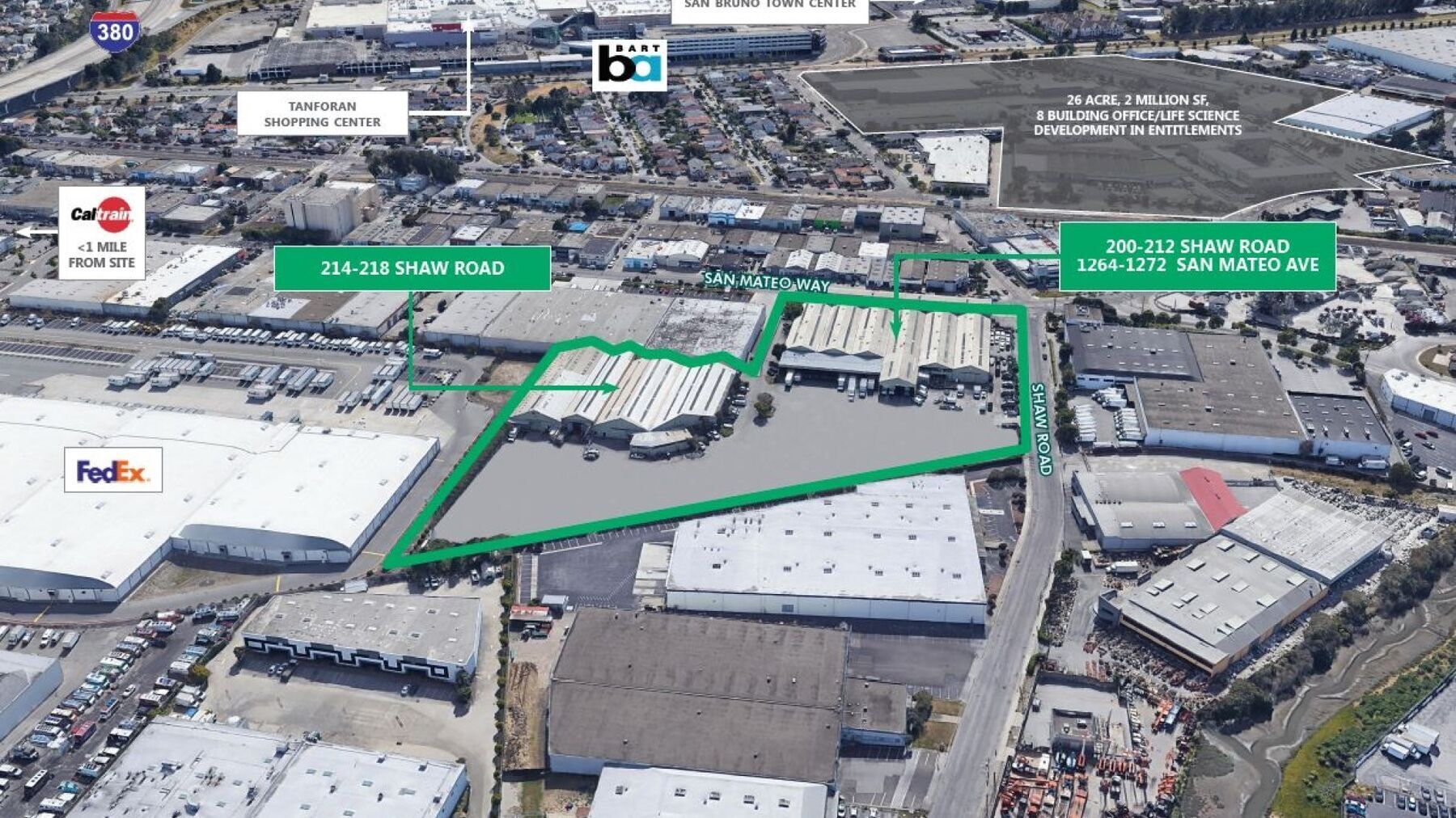 200-212 Shaw Rd, South San Francisco, CA à louer Photo de l’immeuble– Image 1 sur 3