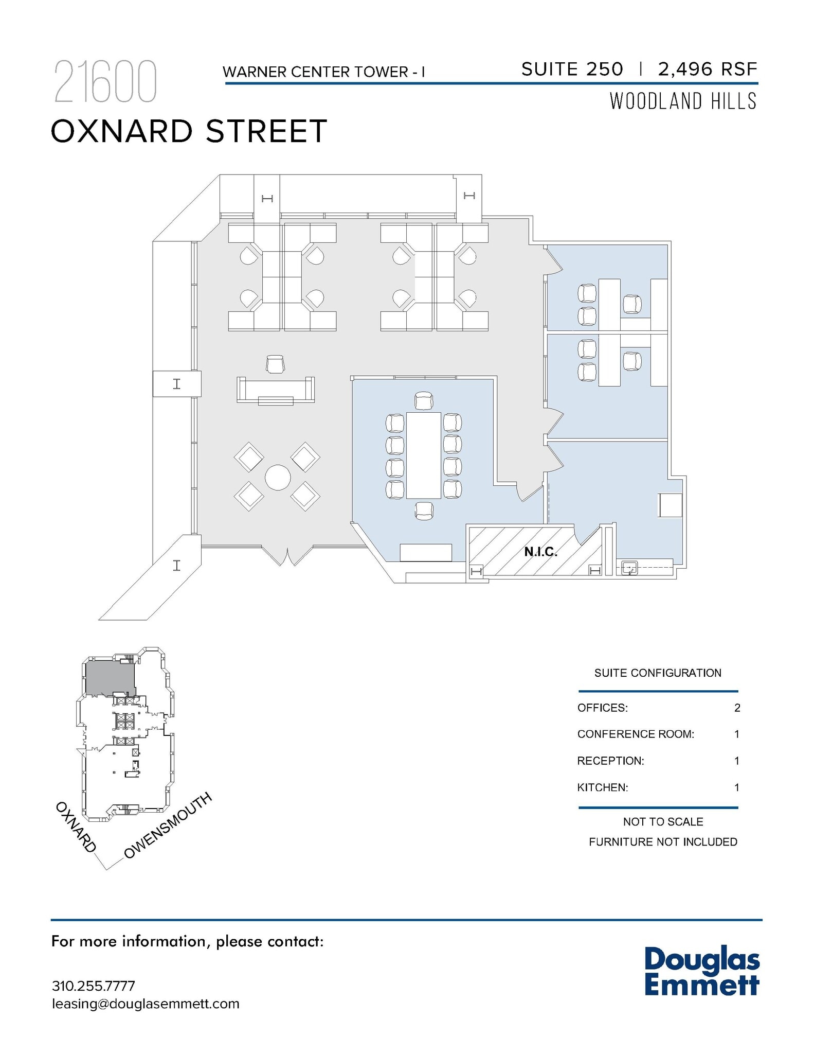 21600 Oxnard St, Woodland Hills, CA à louer Plan d’étage– Image 1 sur 1