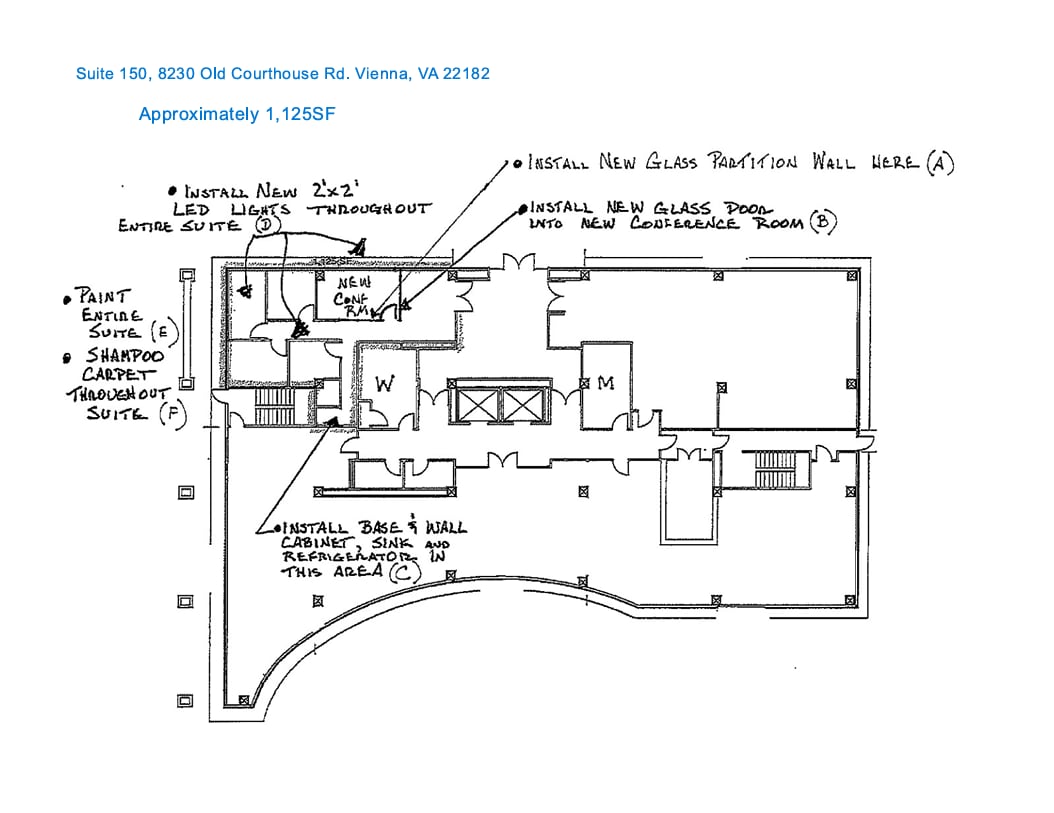 8230 Old Courthouse Rd, Vienna, VA à louer Plan d’étage– Image 1 sur 1