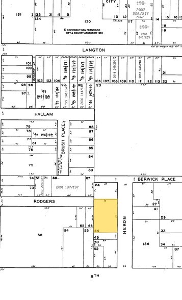 20 Heron St, San Francisco, CA à louer - Plan cadastral – Image 2 sur 10
