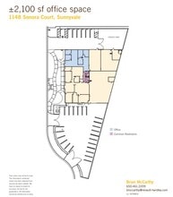 1146-1148 Sonora Ct, Sunnyvale, CA à louer Plan d’étage– Image 2 sur 2