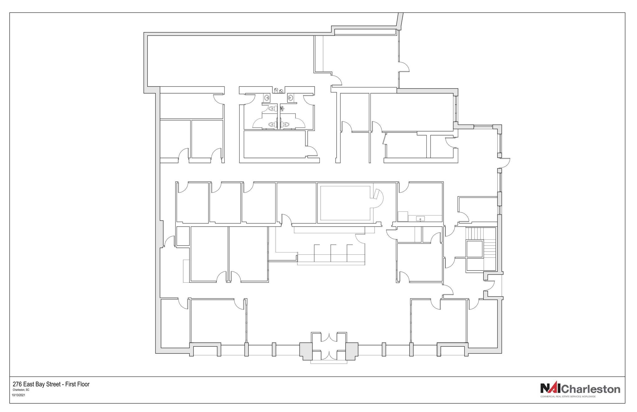 276 E Bay St, Charleston, SC à louer Plan d’étage– Image 1 sur 1