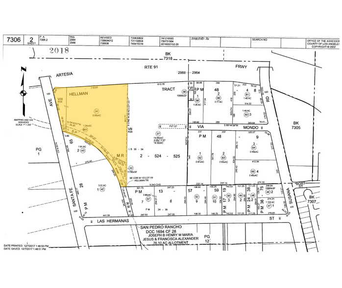 17600 S Santa Fe Ave, Compton, CA à louer - Plan cadastral – Image 3 sur 3