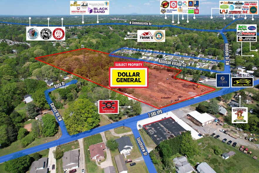 S Main St, Winston-Salem, NC à vendre - Aérien – Image 2 sur 5