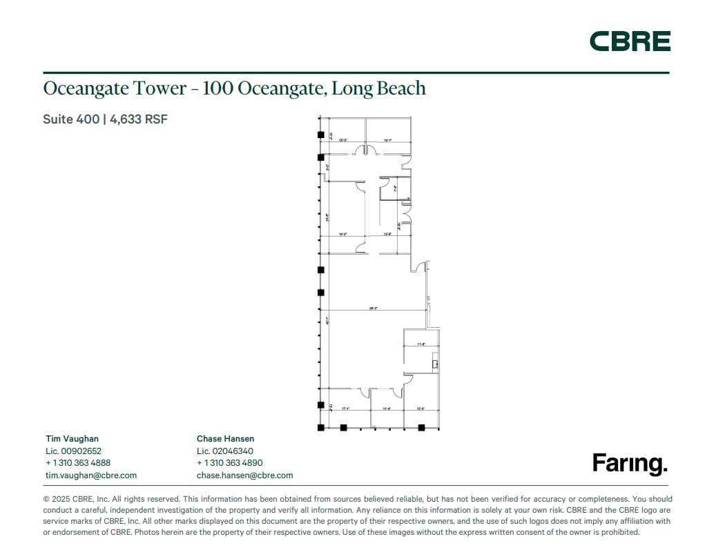 100 Oceangate, Long Beach, CA à louer Plan d’étage– Image 1 sur 1
