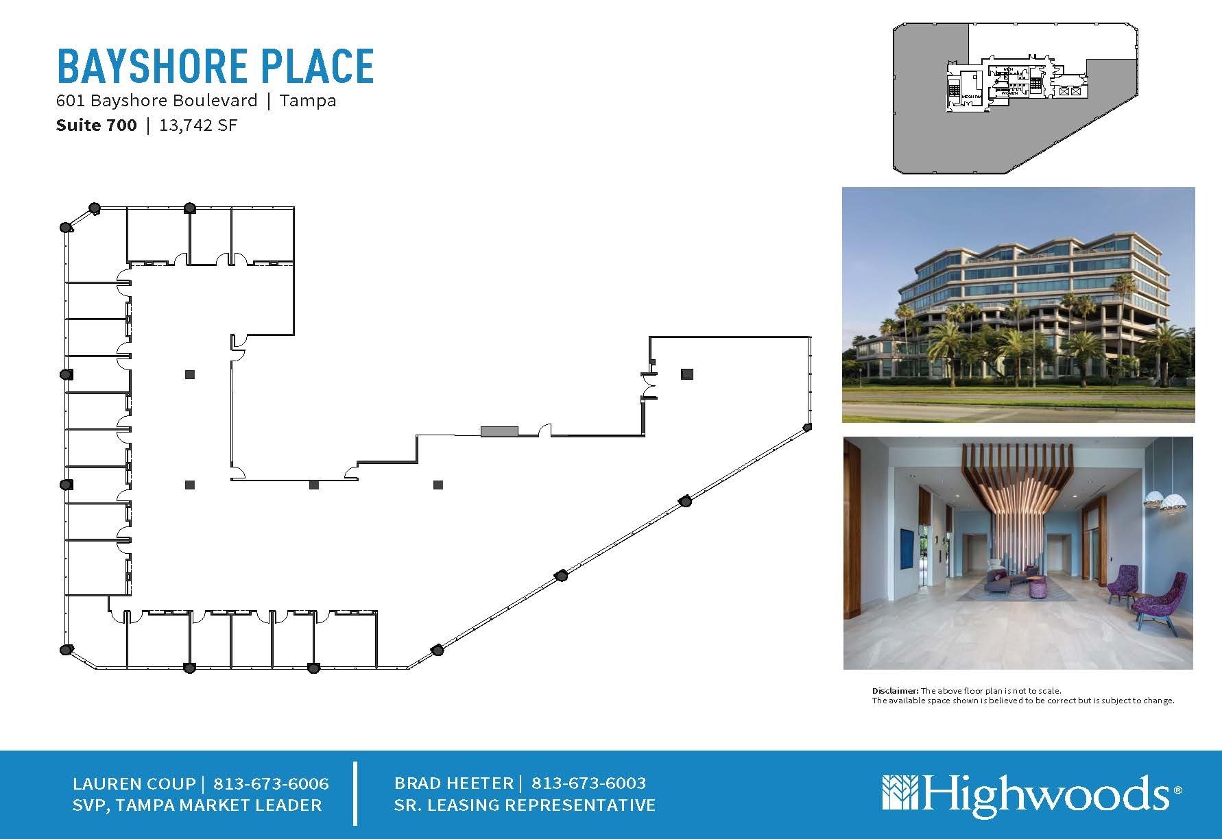 601 Bayshore Blvd, Tampa, FL à louer Plan d’étage– Image 1 sur 1