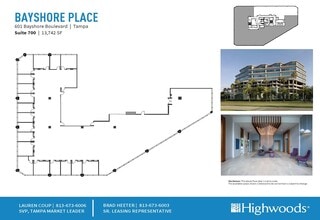 601 Bayshore Blvd, Tampa, FL à louer Plan d’étage– Image 1 sur 1