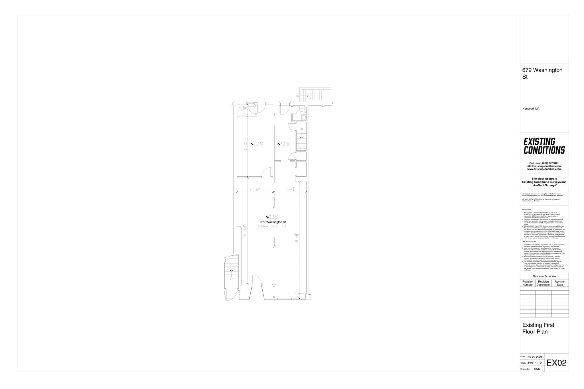 675-685 Washington St, Norwood, MA à louer Plan de site– Image 1 sur 1