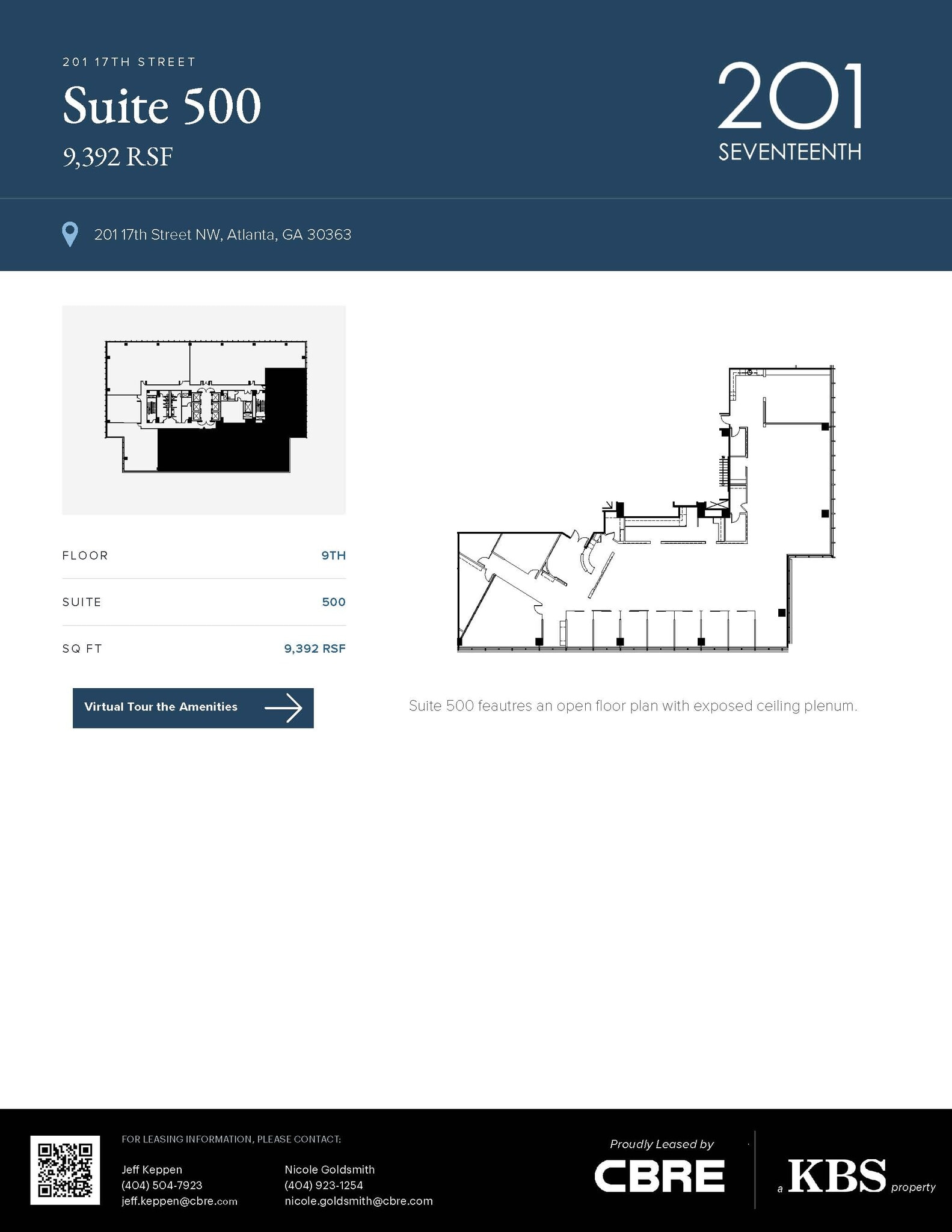 201 17th St NW, Atlanta, GA à louer Plan d’étage– Image 1 sur 1