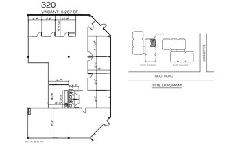 2100 Golf Rd, Rolling Meadows, IL à louer Plan d’étage– Image 2 sur 2