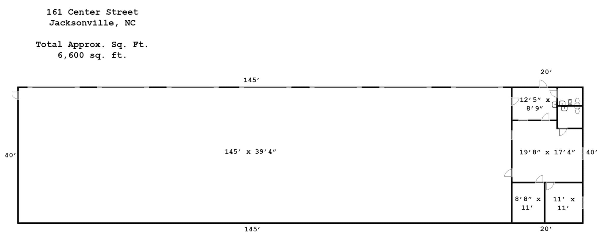 161 Center St, Jacksonville, NC à louer Plan de site– Image 1 sur 47