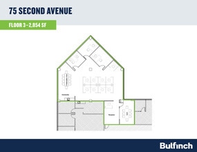 75 Second Ave, Needham, MA à louer Plan d’étage– Image 2 sur 2