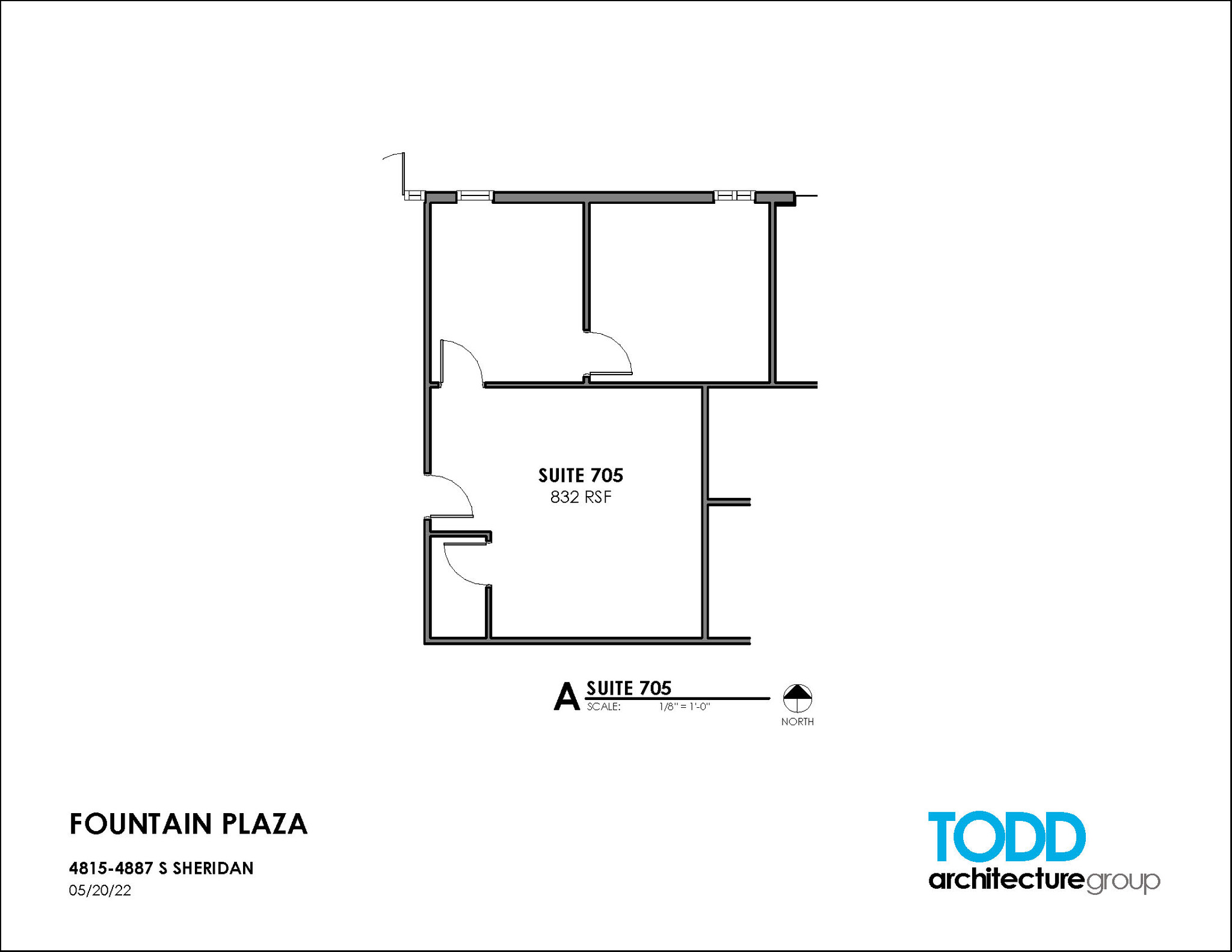 4815-4821 S Sheridan Rd, Tulsa, OK à louer Plan d’étage– Image 1 sur 2