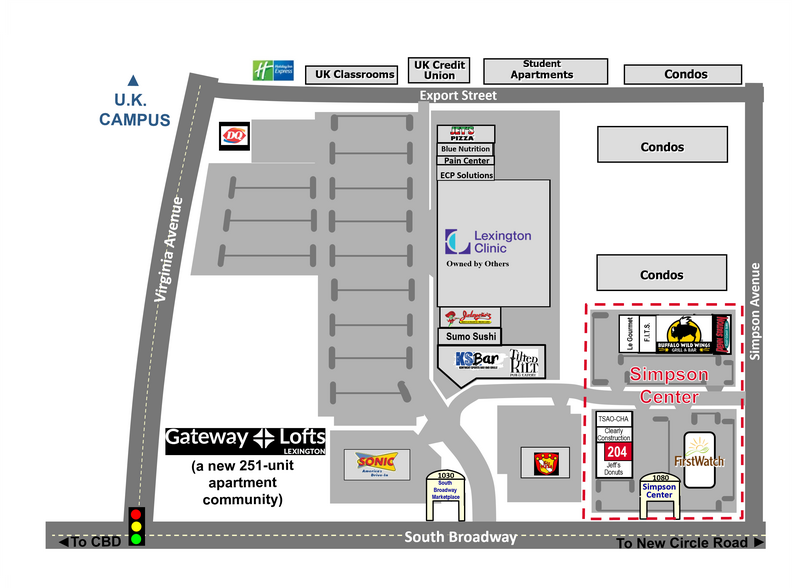 1080 S Broadway, Lexington, KY à louer - Plan de site – Image 2 sur 6