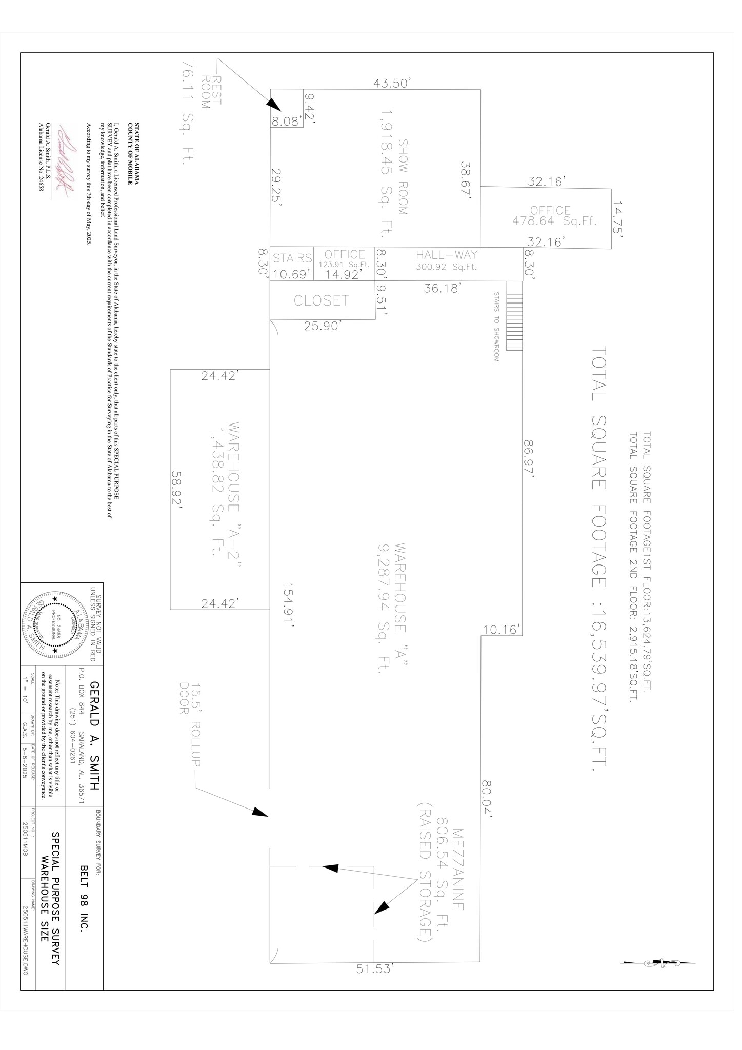3404 Moffett Rd, Mobile, AL à louer Plan de site– Image 1 sur 2