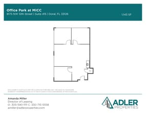 7925 NW 12th St, Doral, FL à louer Plan d’étage– Image 1 sur 1