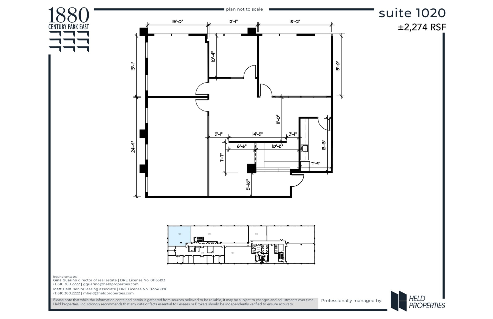 1880 Century Park E, Los Angeles, CA à louer Plan de site– Image 1 sur 2