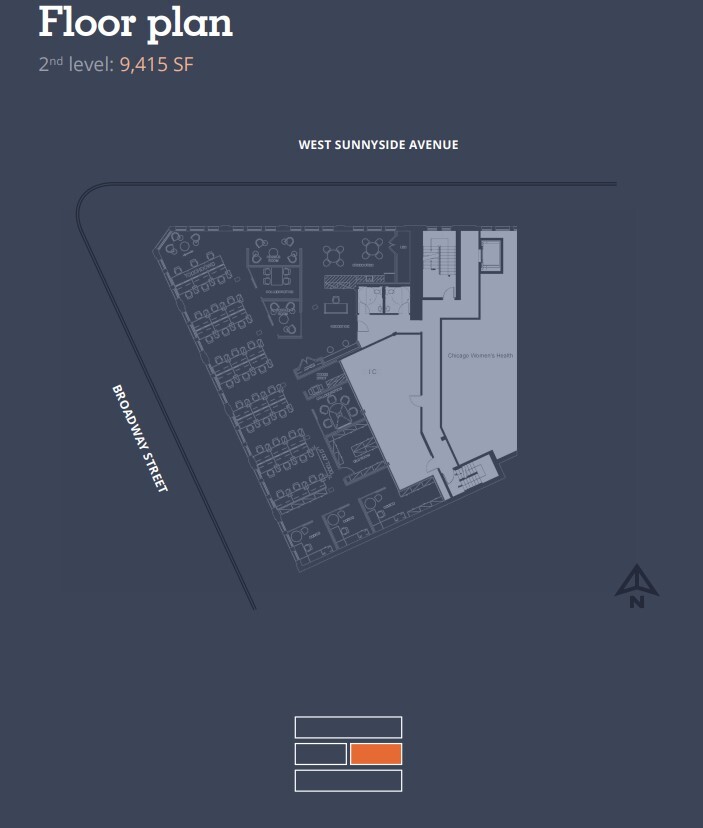 1025 W Sunnyside Ave, Chicago, IL à louer Plan d’étage– Image 1 sur 1