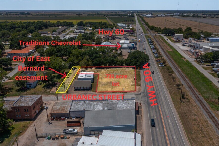 802 Main Street, East Bernard, TX à vendre - Aérien – Image 3 sur 11