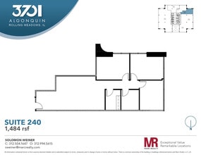 3701 Algonquin Rd, Rolling Meadows, IL à louer Plan d’étage– Image 1 sur 1