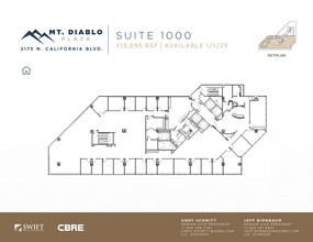 2175 N California Blvd, Walnut Creek, CA à louer Plan d’étage– Image 1 sur 1