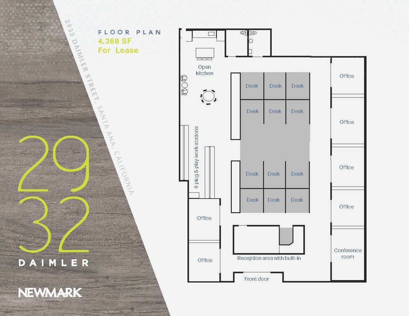 2932 Daimler St, Santa Ana, CA à louer Plan d’étage– Image 1 sur 1