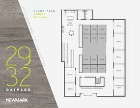 2932 Daimler St, Santa Ana, CA à louer Plan d’étage– Image 1 sur 1