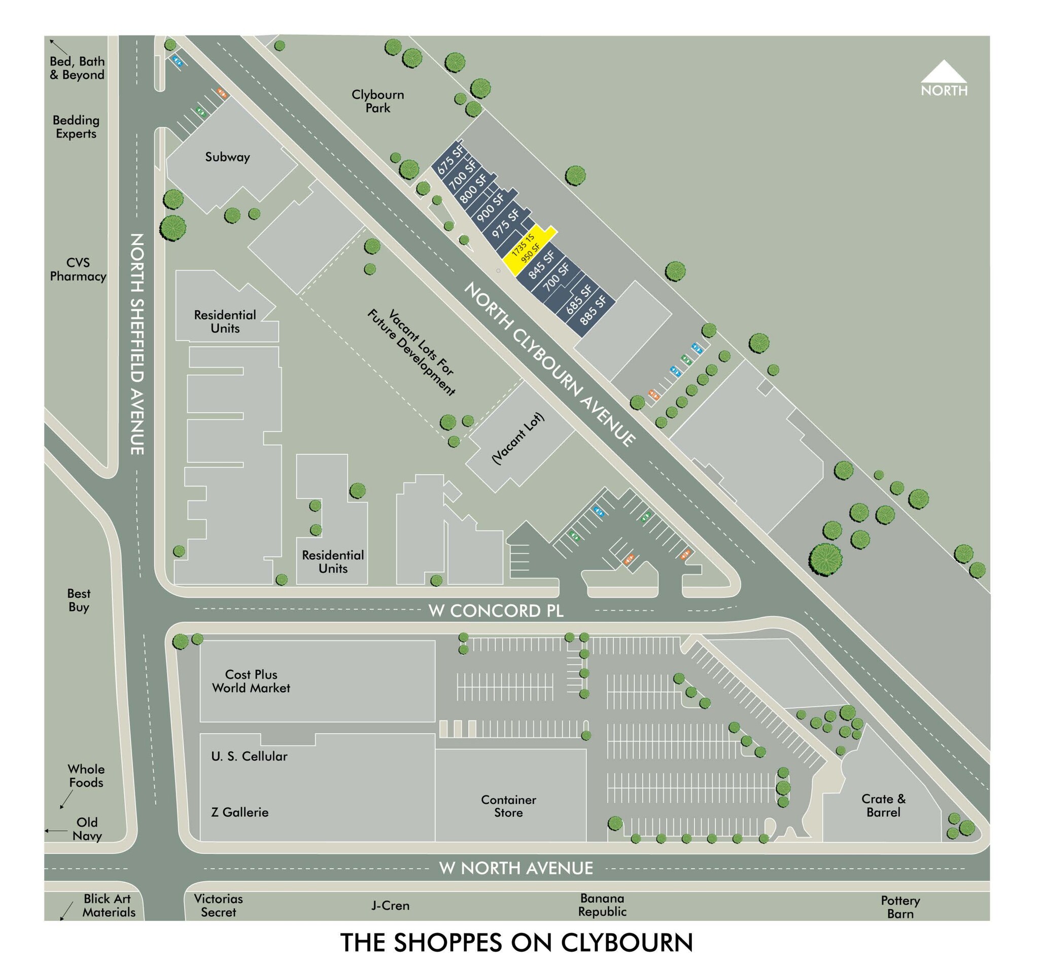 1729-1745 N Clybourn Ave, Chicago, IL à louer Plan de site– Image 1 sur 7