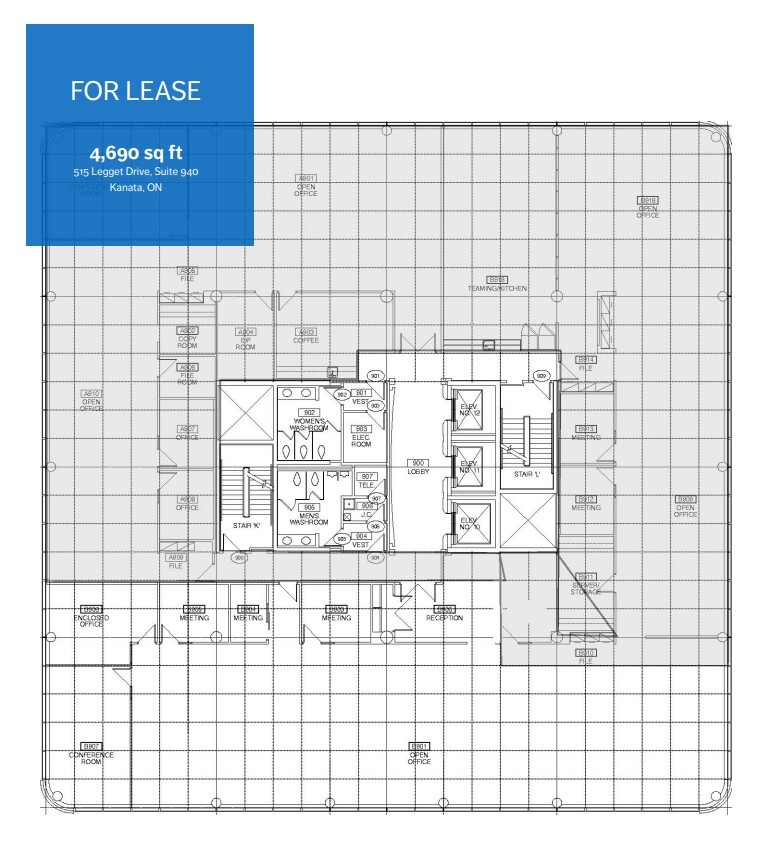515 Legget Dr, Ottawa, ON à louer Plan d’étage– Image 1 sur 1
