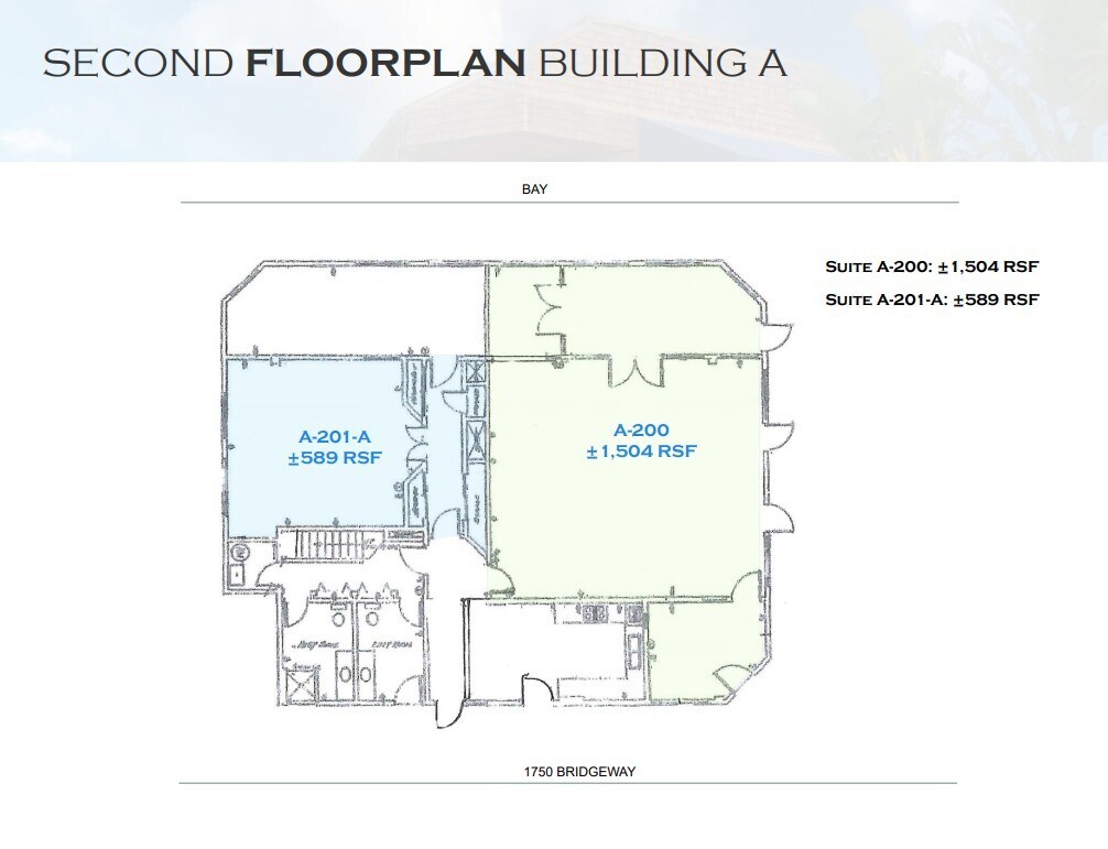 1750 Bridgeway, Sausalito, CA à louer Plan d’étage– Image 1 sur 1
