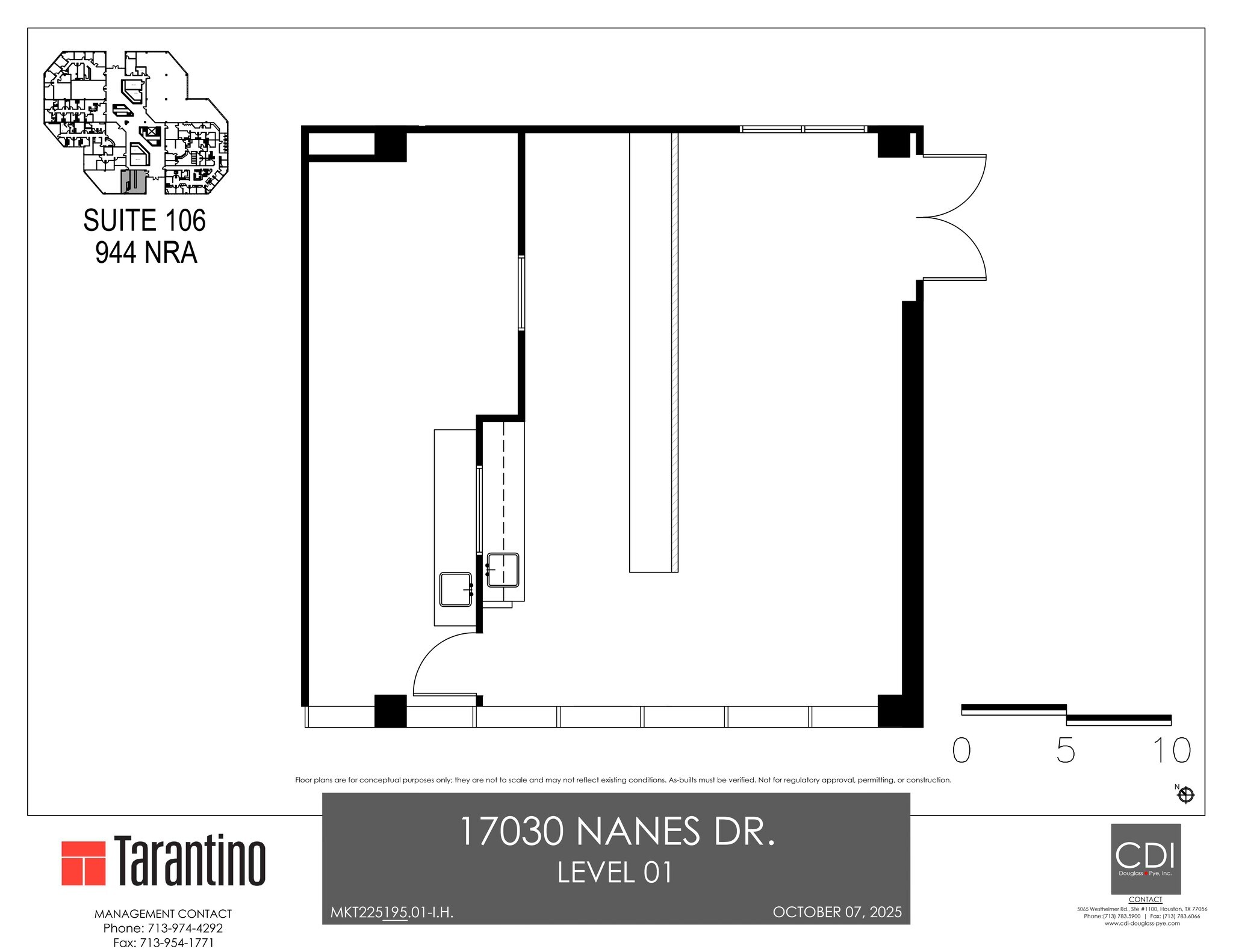 17030 Nanes Dr, Houston, TX à louer Plan de site– Image 1 sur 1