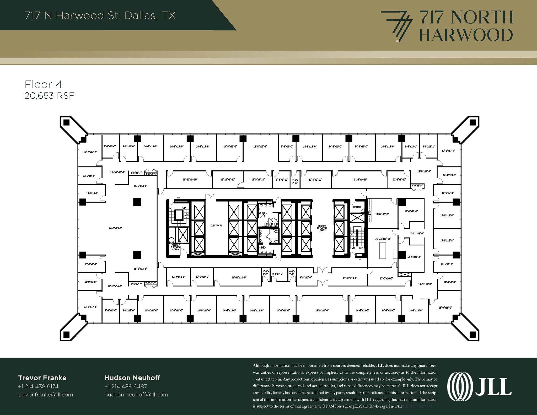 717 N Harwood St, Dallas, TX à louer Plan d’étage– Image 1 sur 1
