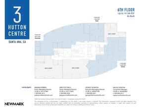 3 Hutton Centre Dr, Santa Ana, CA à louer Plan d’étage– Image 2 sur 3