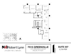 7515 Greenville Ave, Dallas, TX à louer Plan d’étage– Image 1 sur 1