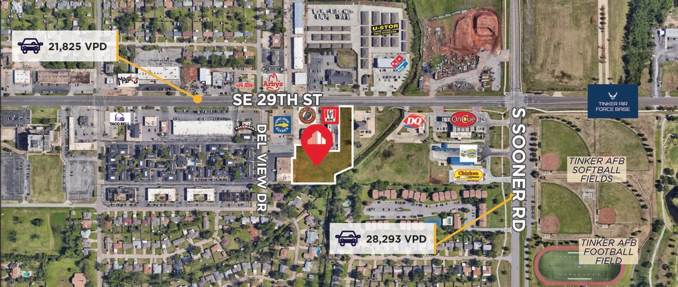 5006 SE 29th St, Del City, OK à vendre - Aérien – Image 2 sur 8