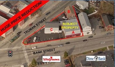 663-697 Bank St, New London, CT - Vue aérienne  vue de carte - Image1