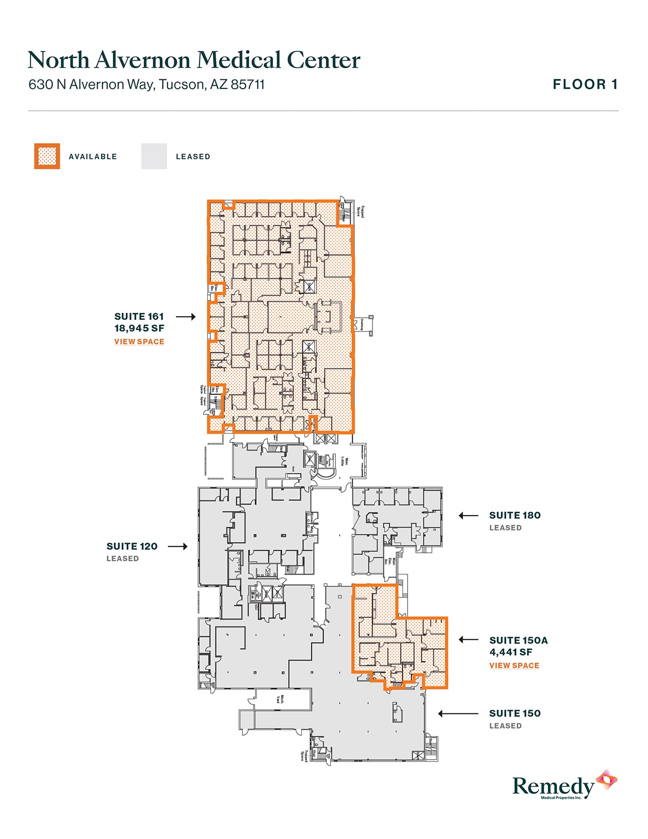 630 N Alvernon Way, Tucson, AZ à louer Plan d’étage– Image 1 sur 6